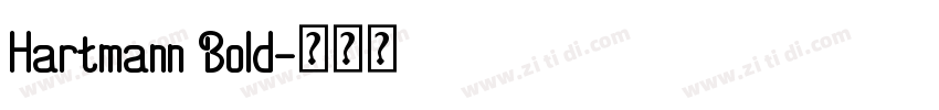 Hartmann Bold字体转换